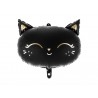 Fekete cica fólia lufi