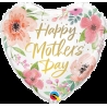 Anyák napi pink virágos héliumos fólia lufi - Mothers Day Pink Floral