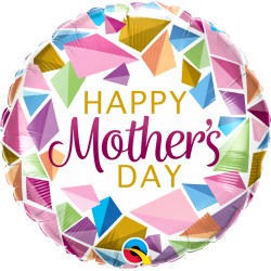 Színes Anyák napi héliumos fólia lufi - Happy Mother's Day felirattal