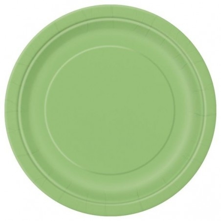 Lime zöld papír tányér