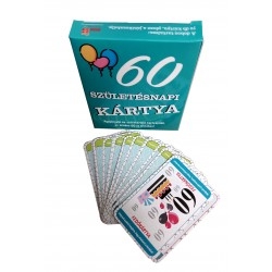 Szülinapi ajándék kártya játék 60. születésnapra