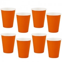 Narancssárga parti pohár 8 db