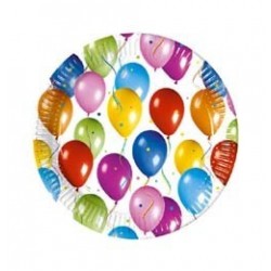 Balloon Fiesta Party Tányér - 20 cm, 10 db-os
