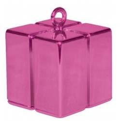 Magenta rózsaszín ajándékdoboz formájú nehezék