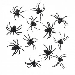 Dekorációs pókok halloweenre 6 cm,12 db-os