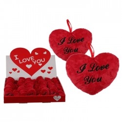 I Love You feliratos szív alakú plüss Valentin napra