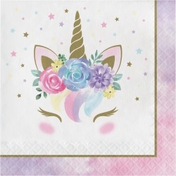 Unikornis papír szalvéta virágos unicorn baby
