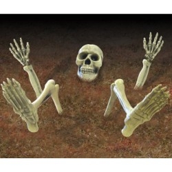 Földbe Szúrható Halloween Csontváz