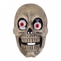 Koponya maszk halloweenra mozgó szemekkel
