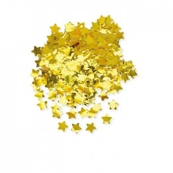 Arany színű csillag konfetti 50 g