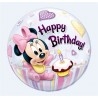 Minnie Mouse első szülinapi bubbles lufi 56 cm-es