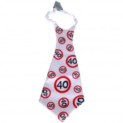 Óriás születésnapi sebességkorlátozó nyakkendő 40. születésnapra 