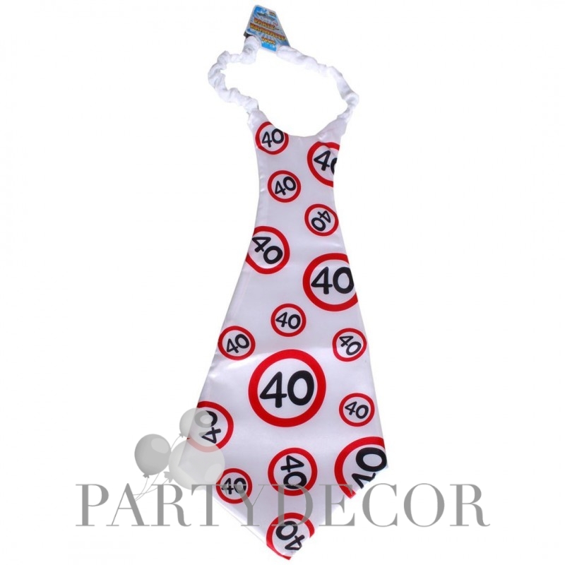 Óriás születésnapi sebességkorlátozó nyakkendő 40. születésnapra 