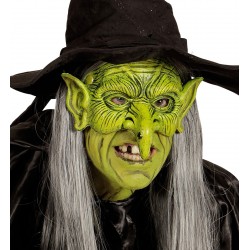 Horrorisztikus boszorkány maszk Halloweenre