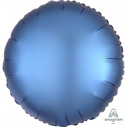 Kék fólia lufi- chrome 46 cm