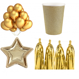 Arany parti dekoráció